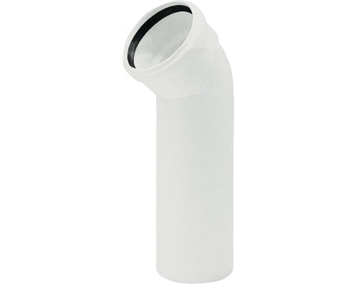 Coude à patte longue SKOLANsafe®LB 45° DN 110 mm Coude en plastique blanc pour tuyaux