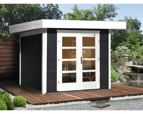 Abri de jardin weka Designhaus 126 taille 1 avec plancher 356 x 284 cm anthracite Abri de jardin weka Designhaus 126 taille 1 avec plancher 356 x 284 cm anthracite