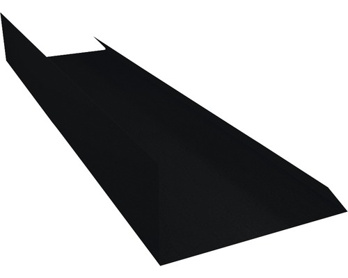 Angle d'arête PRECIT tablier Big Stone noir foncé RAL 9005 2000 x 100 mm