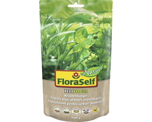 FloraSelf Bio engrais pour herbes aromatiques, paquet de 500 grammes