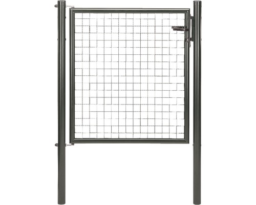 Porte simple en grillage ondulé 125x75 cm anthracite