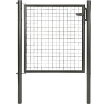 Portail de clôture métallique avec grille carrée