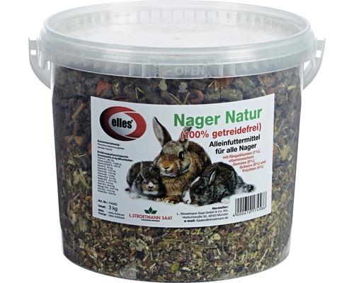 Nagerfutter elles Nager Natur getreidefrei 3 kg