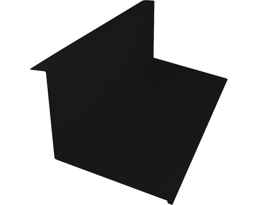 Bande à solin PRECIT Big Stone noir foncé RAL 9005 1000 mm x 110 mm x 73 mm