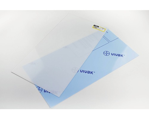 Vivak Platte transparent 0,6x250x500 mm VIVAK Platte, transparent
