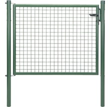 Porte simple en grillage ondulé 125x100 cm vert-thumb-0