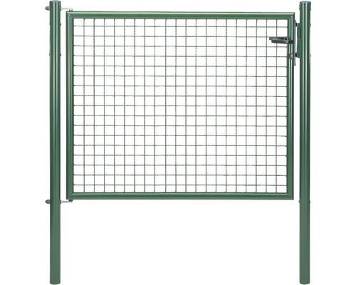 Porte simple en grillage ondulé 125x100 cm vert-0
