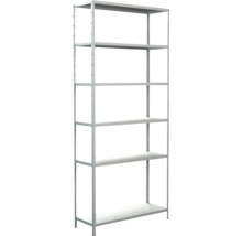 Étagère métallique avec six tablettes