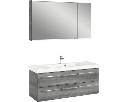 Waschtischunterschrank mit Waschbecken und Spiegelschrank für das Badezimmer
