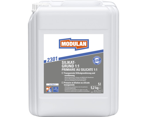 MODULAN Silikatgrund 2301 sous-couche silicate transparente intérieur & extérieur 5 l