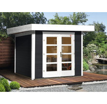 Gartenhaus weka Designhaus 126 Gr.2 mit Fußboden 356 x 315 cm anthrazit