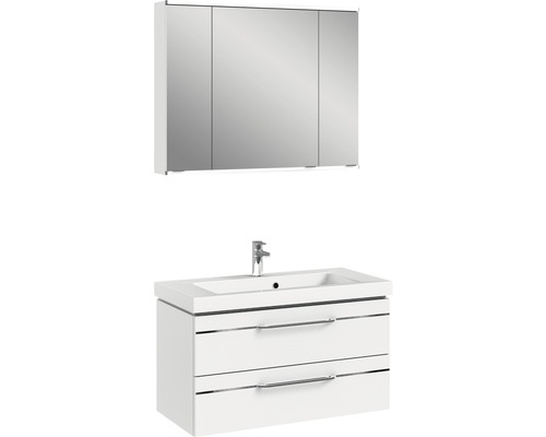 Ensemble de meubles de salle de bains Pelipal Sunline 108-90 blanc à haute brillance