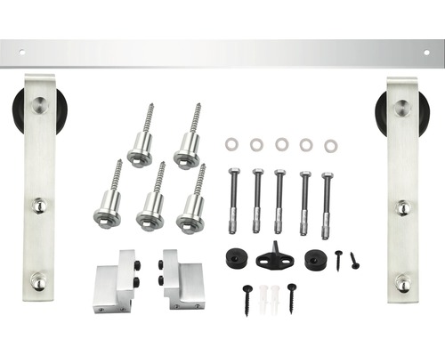 Kit de quincaillerie pour porte coulissante avec accessoires