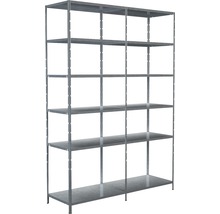 Metallregal mit sechs Böden