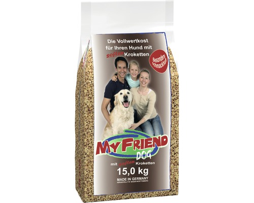 Croquettes pour chien, bosch My friend morceaux faciles à mâcher 15 kg My Friend Dog Aliment complet pour chiens, 15 kilogrammes