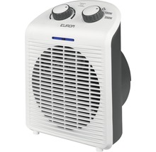 Radiateur soufflant électrique avec commandes pour régler la puissance de chauffage.