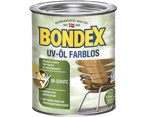 Huile pour bois BONDEX UV universelle incolore 0,75 l