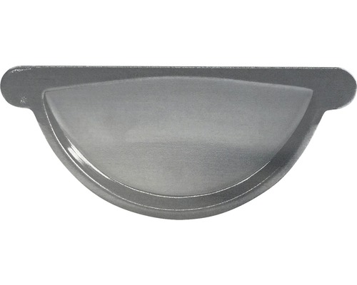 PRECIT Rinnenendstück Stahl halbrund Magnelis® grau NW 125 mm-0