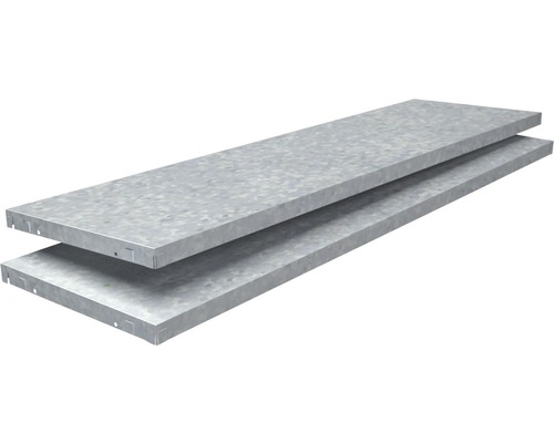 Regalboden Schulte verzinkt 120x3,5x35 cm, 2er-Pack, Stecksystem