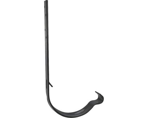 Crochet de gouttière PRECIT acier semi-circulaire Magnelis® gris DN 125 mm 210 mm Crochet de gouttière pour la fixation des gouttières