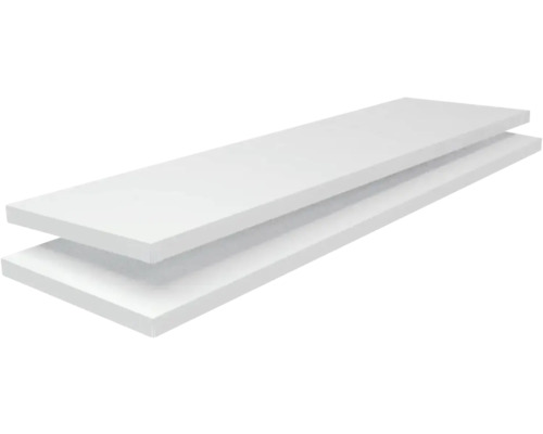 Regalboden Schulte weiß 1200x35x350 mm, 2er-Pack, Stecksystem
