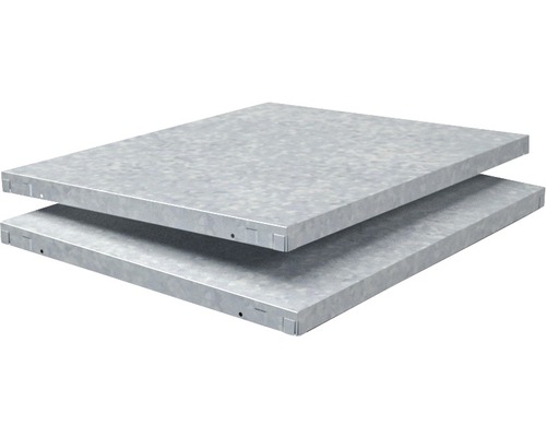 Regalboden Schulte verzinkt 60x3,5x50 cm, 2er-Pack, Stecksystem