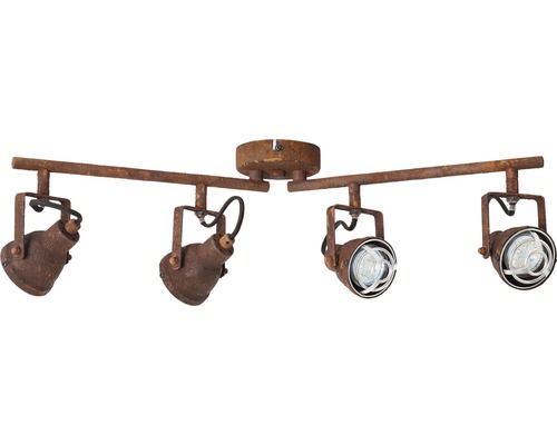 Deckenleuchte mit vier Strahlern im Industrie Design