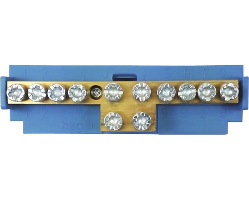 Barre omnibus Hager avec raccords vissés