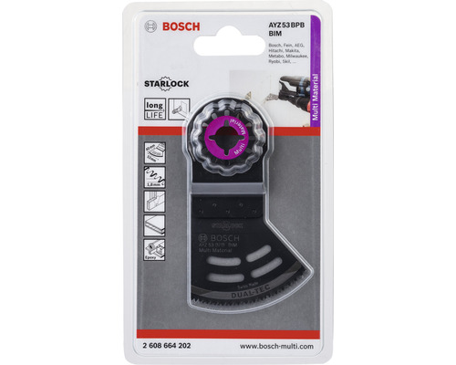 Emballage de lame de scie multi-matériaux Bosch AYZ 53 BPB BIM