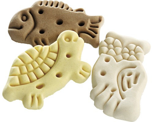 Complément alimentaire pour chiens ALLCO Animals V 10 kg Biscuits pour chiens en forme de poisson, tortue et oiseau