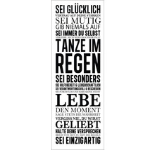 Dekoratives Wandbild mit motivierenden Zitaten