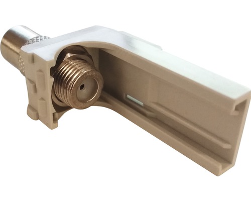 Winkelantennendose mit F-Stecker