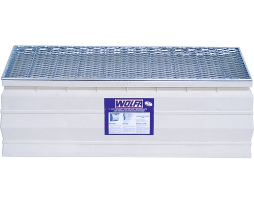 Rehausse pour cour anglaise Wolfa Standard 101 x 35 x 43 cm sans grille caillebotis