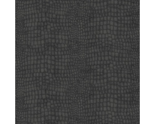 Papier peint intissé 32-659 peau de crocodile noir