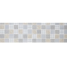 Motif de carreaux avec des motifs géométriques et floraux