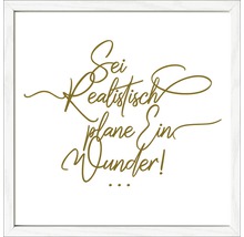 Gerahmtes Bild Ein Wunder 33x33 cm