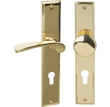Set de ferrures de porte avec poignée et bouton