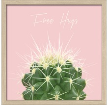 Gerahmtes Bild Free Hugs 33x33 cm