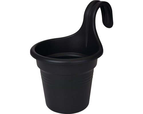 Pot de fleurs elho Green Basic, plastique, Ø 18 H 26 cm, noir