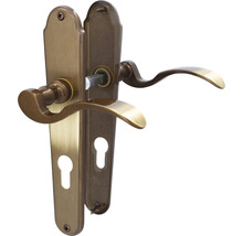 Garniture de porte en métal avec poignée de porte