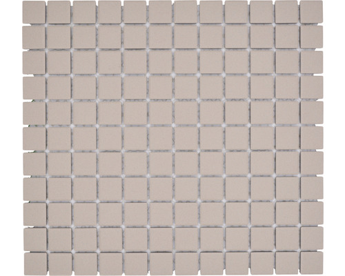 Mosaïque céramique Quadrat uni beige clair non émaillé 32.7x30.2 cm Mosaïque carrée