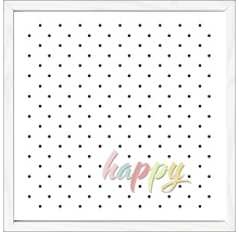 Gerahmtes Bild Colourful Happy 33x33 cm
