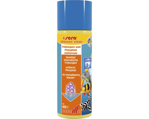 Wasserwertkorrektur sera phosvec-clear 100 ml, Trübung und Phosphat entfernen für bis zu 400 l