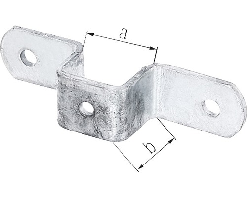 Support métallique avec trous de fixation