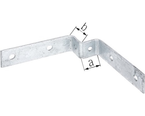 Connecteur d''angle métallique avec trous pour vis