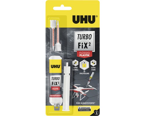 Colle UHU Turbo Fix² liquide plastique 10 g