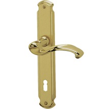 Béquille de porte avec longue plaque pour portes intérieures