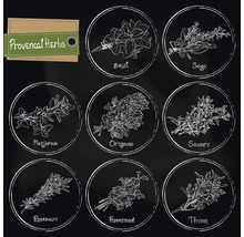 Glasbild Provencal Herbs 20x20 cm GLA1166