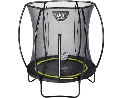 Trampoline de jardin noir avec filet de sécurité