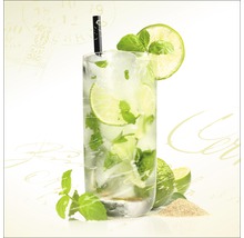 Glasbild Mojito 20x20 cm GLA697